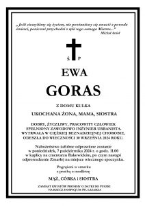 nekrolog ewa goras